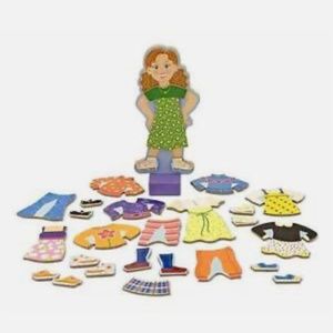 Melissa & Doug Magnetic Dress Up Wooden Doll Ballet